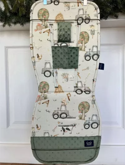 Κάλυμμα Καροτσιού La Millou ABC Farm Διπλής Όψης 36.5x85cm Πράσινο