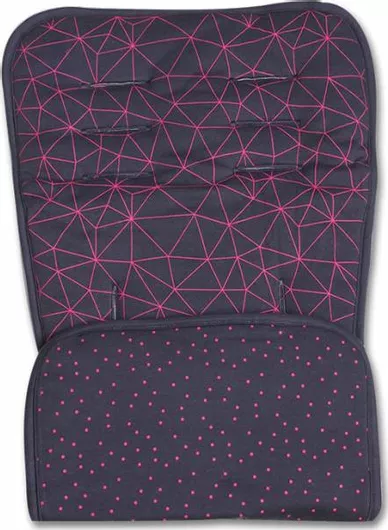 Κάλυμμα Καροτσιού Minene Διπλής Όψης Laser 35x75cm Μπλε / Φούξια