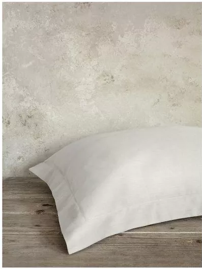 Σετ Μαξιλαροθήκες Βαμβακοσατεν Nima Superior Fog 2τμχ Beige 52x72+5cm