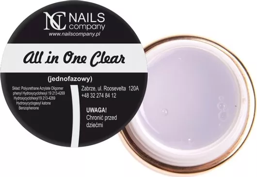 Gel Νυχιών Nc Nails All in One Διάφανο 50gr