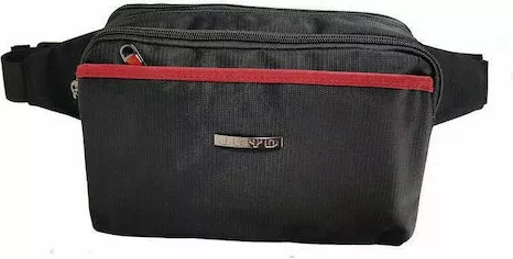 Τσαντάκι Μέσης Annie Leather DY5207 από Ύφασμα Μαύρο