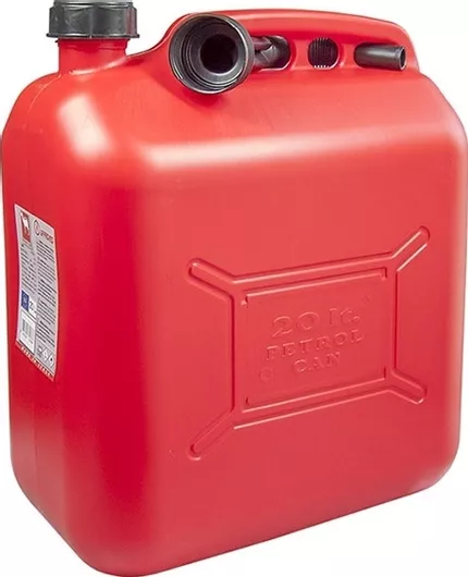 Δοχείο Καυσίμων Deura  Πλαστικό με Σωλήνα Επέκτασης 20lt Κόκκινο
