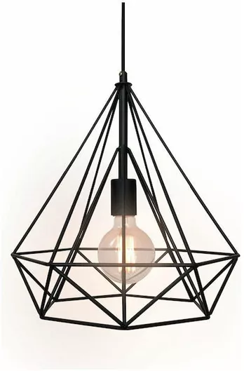 Stimeno Nitorio 35 Κρεμαστό Φωτιστικό Μαύρο Πλέγμα με Ντουί E27 20εκ.