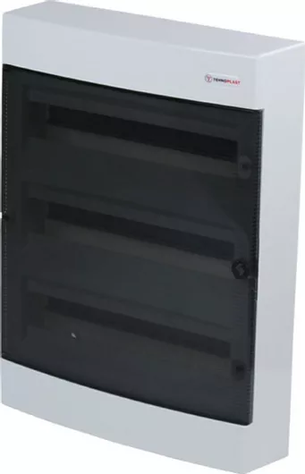 Ηλεκτρολογικός Πίνακας Tehnoplast Επιτοίχιος 3 Σειρών 18 Στοιχείων Π396xΥ526xΒ112mm 282N3X18C