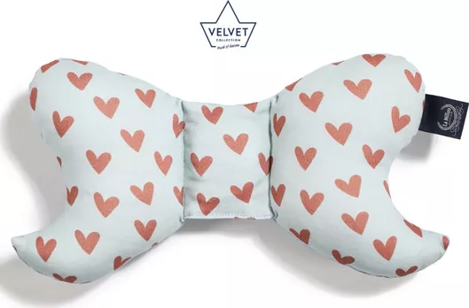 Μαξιλαράκι Καροτσιού La Millou Organic Jersey Angel's Wings Heartbeat Μπλε