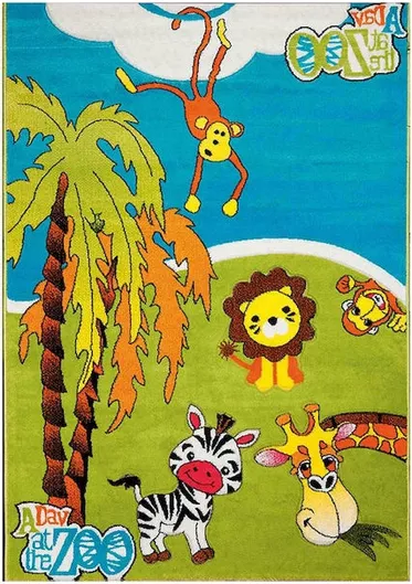 Παιδικό Χαλί Madi Βαμβακερό 90x150cm 11mm Πράσινο