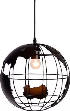 Κρεμαστό Φωτιστικό Οροφής Stimeno Μονόφωτο Μαύρο