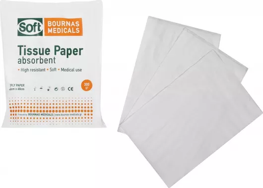 Χαρτοβάμβακας Bournas Medicals Alfa-Soft Λευκότητας 55% Αδίπλωτος 40X60cm 5kg