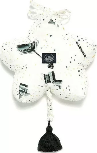 Διακοσμητικό Μαξιλάρι Κούνιας La Millou Star Royal Arrows με Μουσική Λευκό