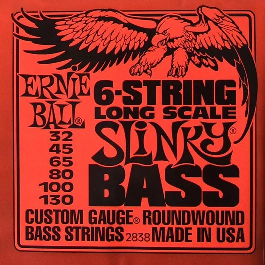 Χορδές Μπάσου Ernie Ball Slinky Long Scale 32-130