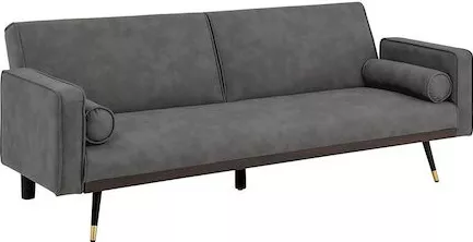 Καναπές Κρεβάτι Woodwell Τριθέσιος από Ξύλo 192x84cm Γκρι