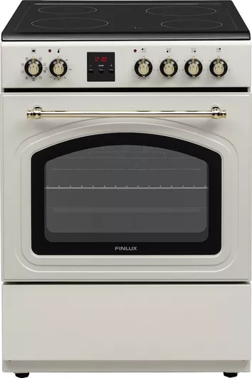 Κουζίνα Finlux 69lt με Κεραμικές Εστίες 60cm Μπεζ