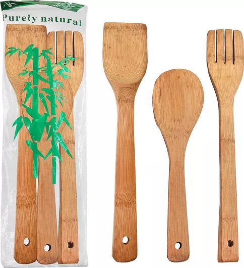 Σετ Bamboo Εργαλείων Μαγειρικής Homie 3τμχ