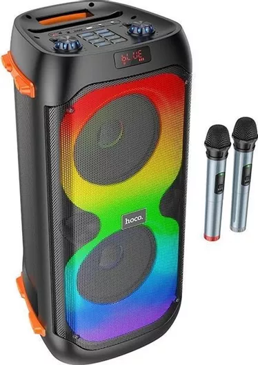 Σύστημα Karaoke με Ασύρματα Μικρόφωνα Μαύρο