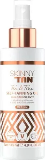 Λάδι Μαυρίσματος & Τόνωσης Skinny Tan Tan & Tone Self Tanning Oil Medium 145ml