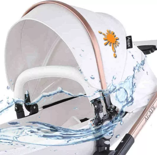 Καρότσι Μωρού Agape 360° 3 σε 1 Μαύρο