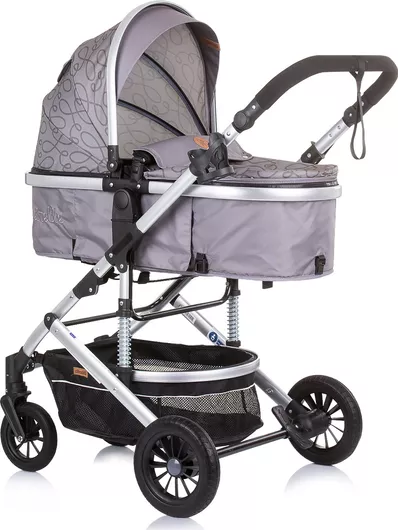 Καρότσι Μωρού Chipolino Estelle Ρυθμιζόμενο 2 σε 1 Glacier Γκρι