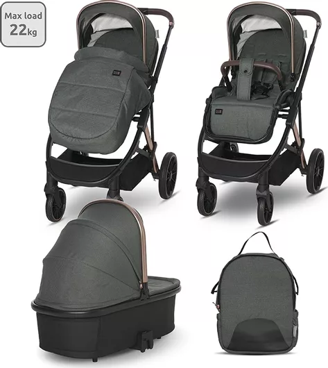 Καρότσι Μωρού Lorelli Aria Ρυθμιζόμενο 2 σε 1 Πράσινο