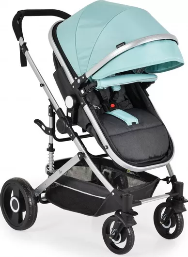 Καρότσι Μωρού Moni Ciara Ρυθμιζόμενο 2 σε 1 Τιρκουάζ / Μαύρο