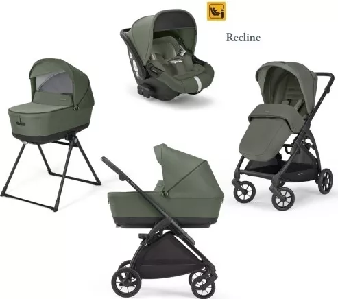 Καρότσι Μωρού Inglesina Ρυθμιζόμενο 3 σε 1 Tribeca Πράσινο