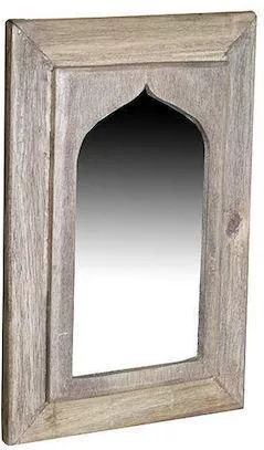 Καθρέπτης Τοίχου Next με Γκρι Ξύλινο Πλαίσιο 39x20cm