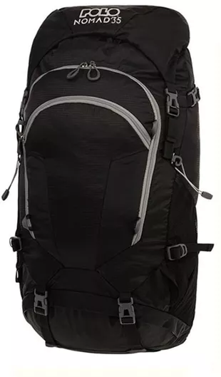 Ορειβατικό Σακίδιο Polo Nomad 35lt Αδιάβροχο Μαύρο