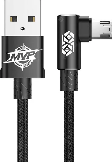 Καλώδιο Baseus MVP CAMMVP-B01 Braided USB 2.0 σε micro USB Cable 2m Μαύρο