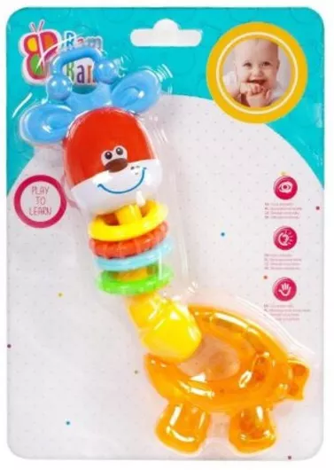 Κουδουνίστρα Bam Bam Giraffe Baby για 6+ Μηνών