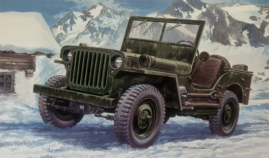 Φιγούρα Μοντελισμού Italeri Αυτοκίνητο Willys Jeep ¼ ton σε Κλίμακα 1:24