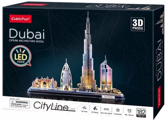 Puzzle City Line Dubai 3D 182 Κομμάτια