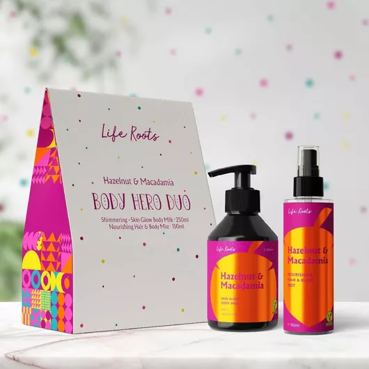 Σετ Περιποίησης Προσώπου Life Roots Body Hero Duo Hazelnut & Macadamia