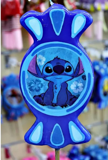 Πασχαλινή Λαμπάδα Gerakis Καραμέλα Print Stitch 19x10x2cm Μπλε