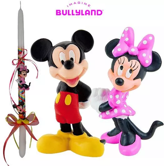 Πασχαλινή Λαμπάδα Hollytoon Mickey & Minnie Γκρι
