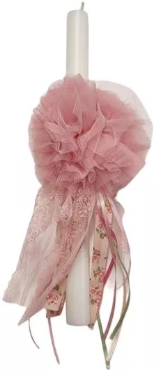 Πασχαλινή Λαμπάδα 32649-8 Pon-Pon Λευκό