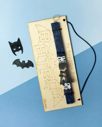 Πασχαλινή Λαμπάδα Lifelikes 24cm Batboy Πινακίδα Μαύρο