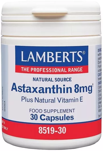 Lamberts Astaxanthin 8mg 30 κάψουλες