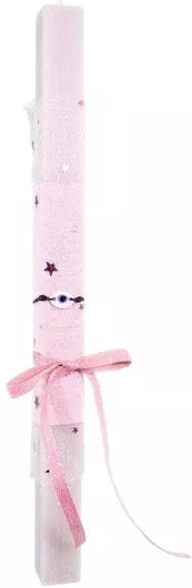 Πασχαλινή Λαμπάδα Live.Love.Sparkle LAC2403 Αρωματική με Βραχιολάκι Λευκό