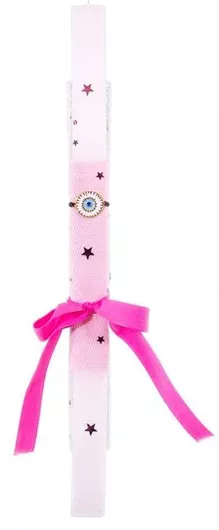 Πασχαλινή Λαμπάδα Live.Love.Sparkle LAC2404 Αρωματική Βραχιολάκι Επίχρυσο Μάτι Βoho Λευκό