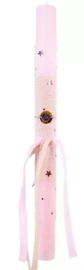 Πασχαλινή Λαμπάδα Live.Love.Sparkle LAC2409 Αρωματική Βραχιολάκι με Σπείρα Ροζ