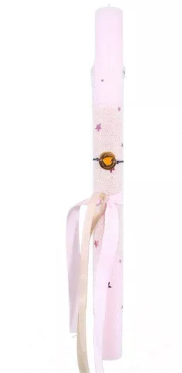 Πασχαλινή Λαμπάδα Live.Love.Sparkle LAC2410 Αρωματική Βραχιολάκι με Ψαράκι Ροζ