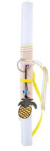 Πασχαλινή Λαμπάδα Live.Love.Sparkle LAC2417 Αρωματική Μπρελόκ με Ανανά Σιέλ