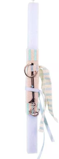 Πασχαλινή Λαμπάδα Live.Love.Sparkle LAC2432 Αρωματική Μπρελόκ με Άγκυρα Σιέλ