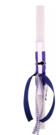 Πασχαλινή Λαμπάδα Live.Love.Sparkle LAC2436 Αρωματική Βραχιόλι με Επάργυρος Σταυρό Εκρού