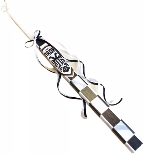 Πασχαλινή Λαμπάδα Melia ΠΑΟΚ 38cm Λευκό