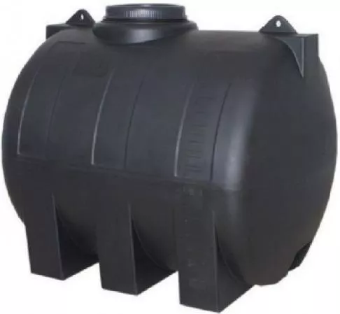 KymaSol Δεξαμενή Κυλινδρική Οριζόντια Πλαστική 1000lt Μαύρο