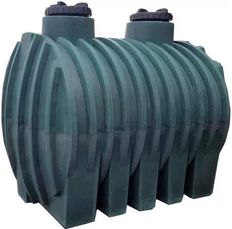 Δεξαμενή Κυλινδρική Οριζόντια Πλαστικό 5000lt Μαύρο