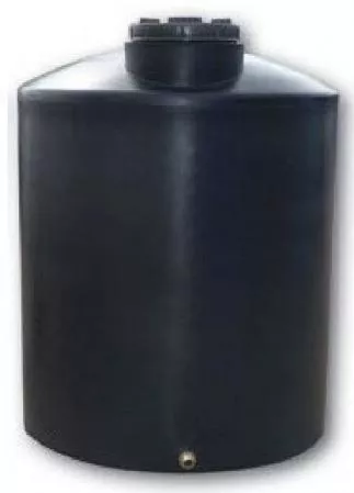 Δεξαμενή Στενή Κάθετη Πλαστικό 200lt Μαύρο