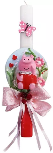 Πασχαλινή Λαμπάδα Patrona Creation 616 Πέπα Λευκό