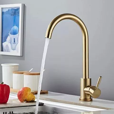 Μπαταρία Κουζίνας Sus 304 Stainsteel Gold 415