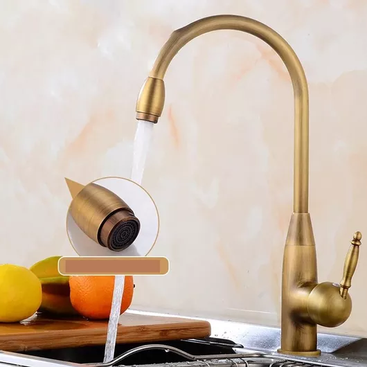 Μπαταρία Κουζίνας Αναμεικτική Vogue Μπρονζέ